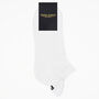 Organic White And Polka White Men's Trainer Socks, thumbnail 2 of 8