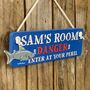 Personalised Pirate Wooden Door Sign, thumbnail 1 of 3