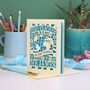 Personalised Papercut Best Teacher In The World Card, thumbnail 5 of 7