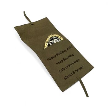 Cycling Anti Stress Spinner In Personalised Pouch, 5 of 8