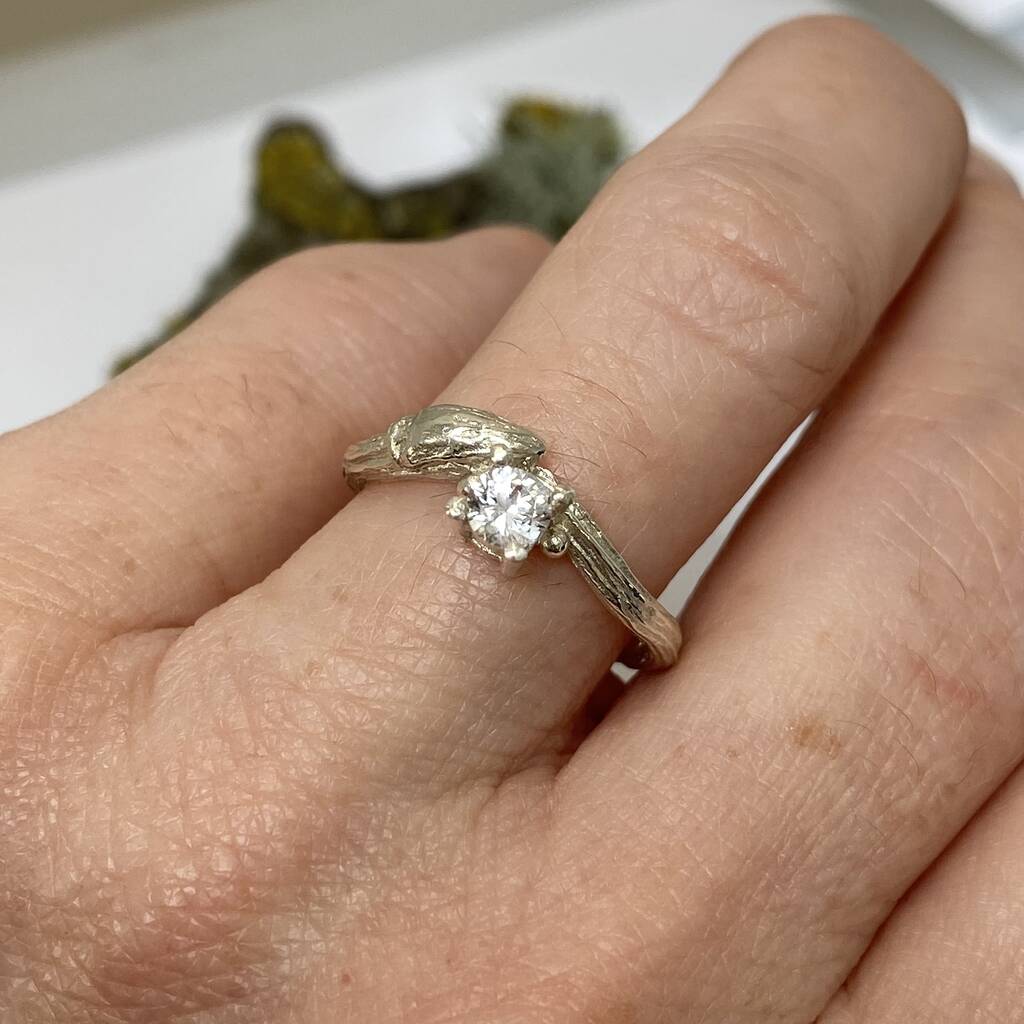 Willow Twig Engagement Ring, Sapphire Organic Ring By Caroline Brook |  notonthehighstreet.com