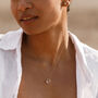 April Quartz Fine Cord Birthstone Necklace, thumbnail 4 of 6