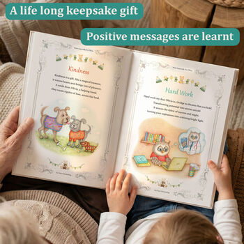 Personalised Words Of Wisdom Christening Gift Book, 5 of 12