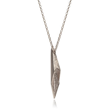 Reversible Silver Shard Necklace, 3 of 4