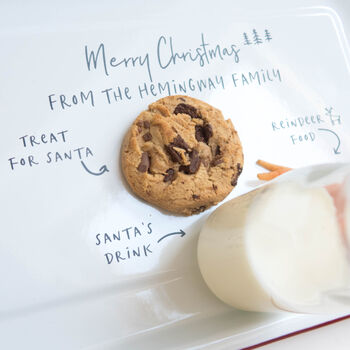 Personalised Christmas Eve Plate | Tray For Santa, 5 of 5