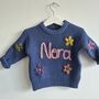 Personalised Baby And Children's Embroidered Knitted Jumper, thumbnail 6 of 11