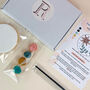 Paint Your Own Floral Letterbox Biscuit Kit, thumbnail 1 of 2
