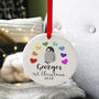 Baby First Christmas Rainbow Penguin Decoration, thumbnail 7 of 9