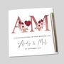 Personalised Wedding Day Card Pink, thumbnail 4 of 4