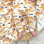 Personalised Tiger Baby Organic Swaddle Blanket, thumbnail 3 of 8