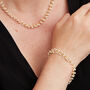 Seed Pearl Cluster Gold Plated Silver Bracelet, thumbnail 8 of 12