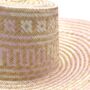 Seashell Pink Wide Brim Straw Hat, thumbnail 4 of 7