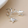 Silver Plated Heart And Hoop Earrings, thumbnail 7 of 7