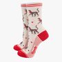 Cheetah Bamboo Socks Animal Print Gift Box Womens, thumbnail 4 of 4