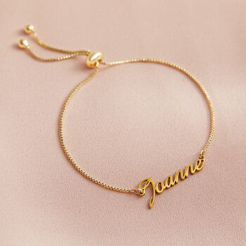 Personalised Name Adjustable Tennis Bracelet, 2 of 7