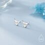 Sterling Silver Dainty Highland Cow Stud Earrings, thumbnail 1 of 11