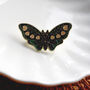 Butterfly Brooch With Green And Pink Floral Elements, thumbnail 4 of 4