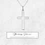 Personalised Large Cross Necklace, thumbnail 1 of 7
