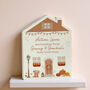 Personalised Pumpkin Autumnal Wooden House Ornament, thumbnail 3 of 5