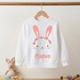 Personalised Easter Sweatshirt Rabbit, thumbnail 2 of 3