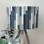 Seattle Blue Retro Style Drum Lampshades, thumbnail 1 of 8