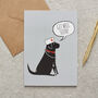 Black Labrador Get Well Card, thumbnail 1 of 2