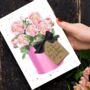 Personalised Peony Scented Birthday Card For Her, thumbnail 4 of 5