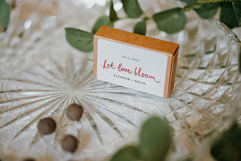 20 Personalised Wildflower Seed Wedding Favour Boxes, 3 of 12