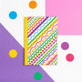 Colourful A6 Lined Notebook, thumbnail 1 of 9