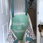 Pink And Teal Tote Bag With Motivational Message Inside, thumbnail 4 of 4