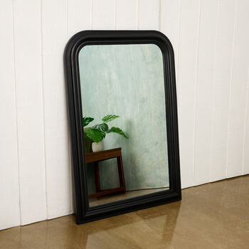 Black Wood Framed Beaded Mirror, 2 of 5