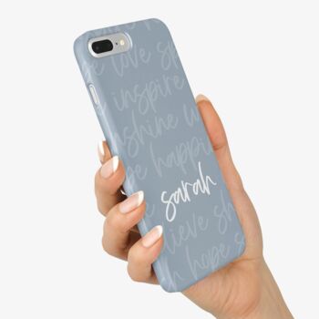Personalised Motivation Script Name Phone Case, 3 of 6