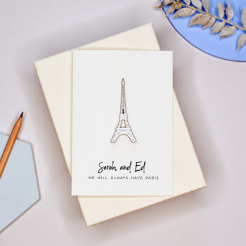 Statue Of Liberty Personalised Engagement Card, 6 of 8