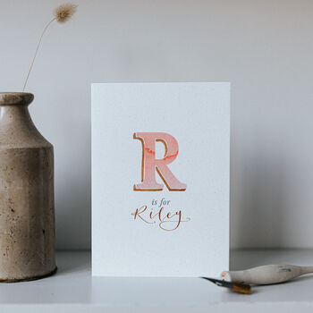 Letter Is For… Personalised Greeting Card, 6 of 7