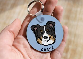 Border Collie Keychain, 2 of 6