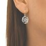 Sterling Silver Twisted Snake Dangly Earrings, thumbnail 2 of 6