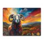 Black Faced Sheep Textured Glass Chopping Board, thumbnail 8 of 8