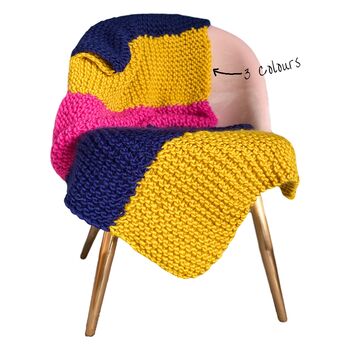 'Nicole' Blanket Beginner Knitting Kit, 2 of 5