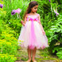 Girl's Summer Fairy Dress With Wand, thumbnail 2 of 3