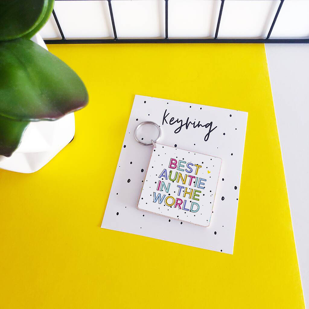 Image of Best Auntie In The World Key Ring