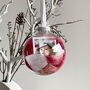 Personalised Photo Faux Feather Christmas Bauble, thumbnail 1 of 5