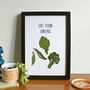 'Eat Your Greens' Kitchen Art Print, thumbnail 1 of 2