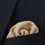 Wedding Handmade Polyester Knitted Pocket Square In Beige, thumbnail 2 of 10