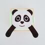 'Happy Panda' Newborn Sensory Fabric Sewn Quiet Book, thumbnail 3 of 8