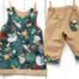 Reversible Baby Kids Cotton Jungle Sloth Trousers, thumbnail 6 of 11