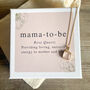 Mama To Be Gold Pregnancy Necklace, thumbnail 1 of 3