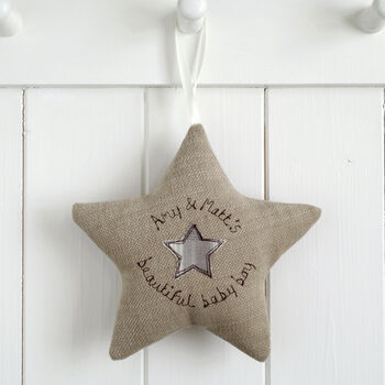 Personalised Embroidered Hanging Star Gift For Any Occasion, 5 of 12