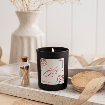 Personalised Valentine’s Candle Gift Set With Matches Jar, 2 of 10
