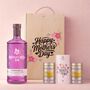 Mother’s Day Rhubarb And Ginger Gin Gift Set In Wooden Keepsake Box, thumbnail 1 of 4