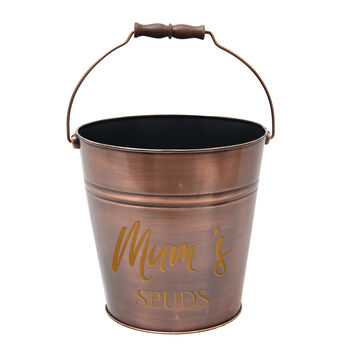 Personalised Copper Kitchen Storage Bucket, 2 of 7